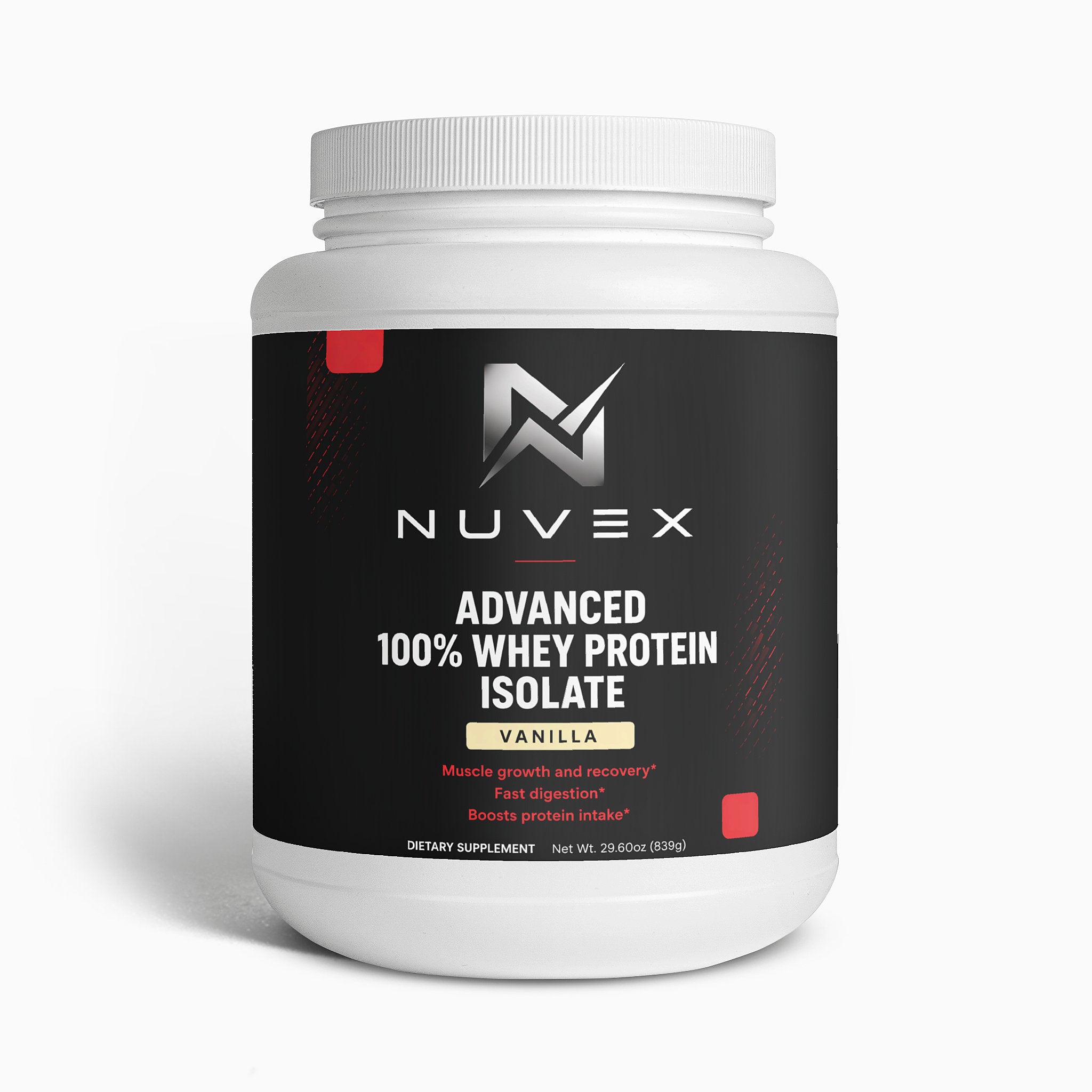 NUVEX 100% Whey Protein Isolate  (Vanilla)