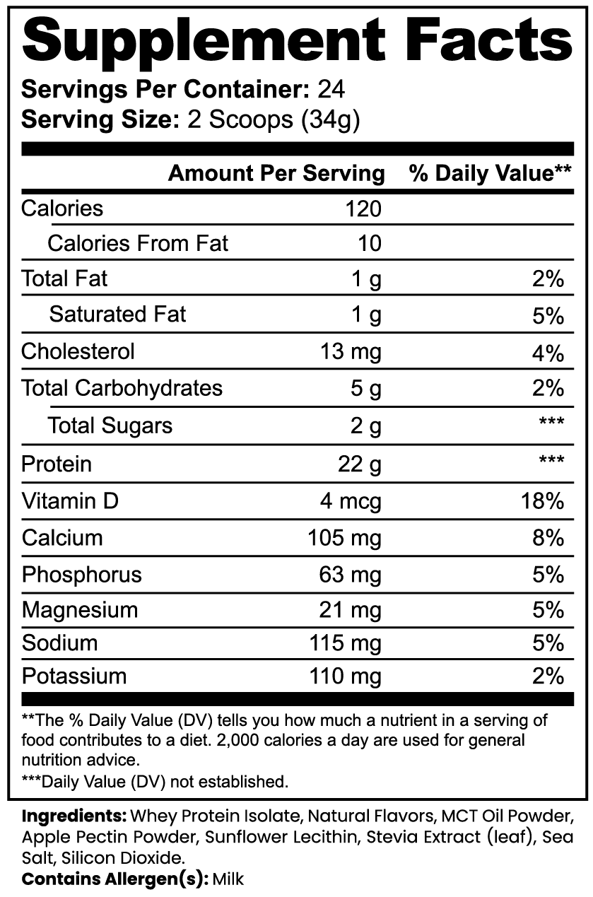 NUVEX 100% Whey Protein Isolate  (Vanilla)